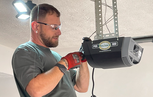 Tech installing Opener